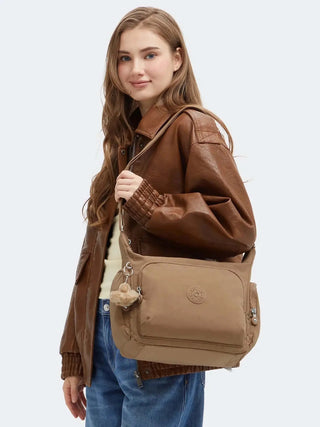 WOMEN'S SHOULDER BAG - KIPLING TAN - KPKI5740 6