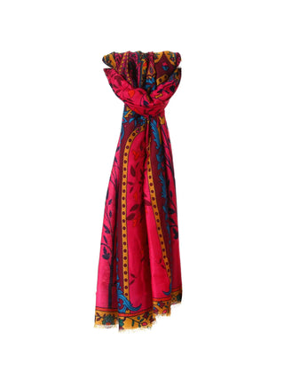 WOMEN'S SCARF - LUMBERJACK FUCHSIA - A813