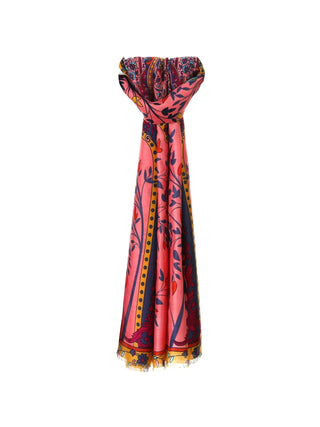 WOMEN'S SCARF - PINK LUMBERJACK - A813