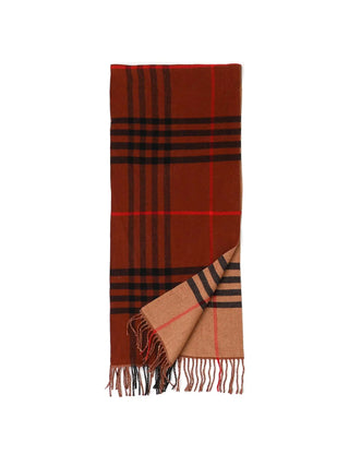 WOMEN'S SCARF - RED LUMBERJACK - D811