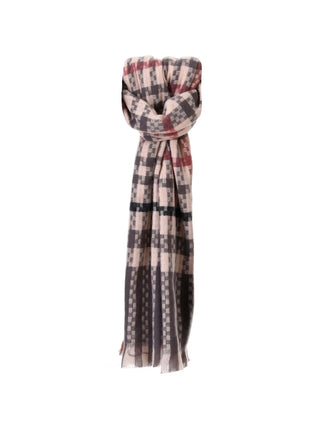WOMEN'S SCARF - WHITE LUMBERJACK - D814