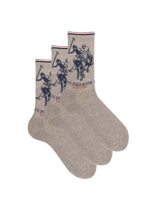 UNISEX SOCKS - US POLO ASSN. GREY - US008UB