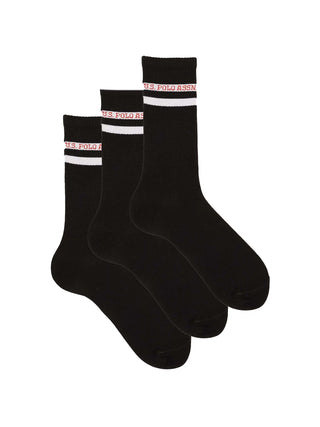 UNISEX SOCKS - US POLO ASSN. BLACK - US010UB