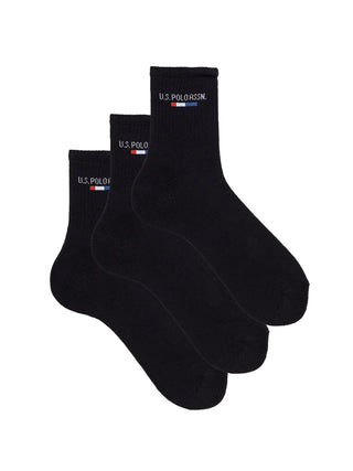 UNISEX SOCKS - US POLO ASSN. BLACK - US217UQ