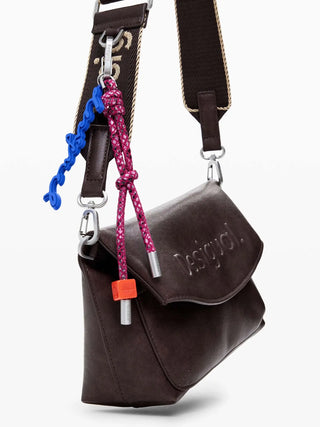 WOMEN'S HANDBAG - DESIGUAL BROWN - 25WAXP70 4