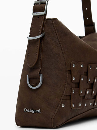 WOMEN'S SHOULDER BAG - DESIGUAL BROWN - 25WAXPBP 4