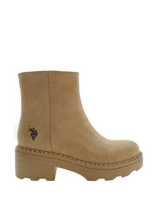 WOMEN'S ANKLE BOOT - US POLO ASSN. BEIGE - HANNAH002W/EH1 1