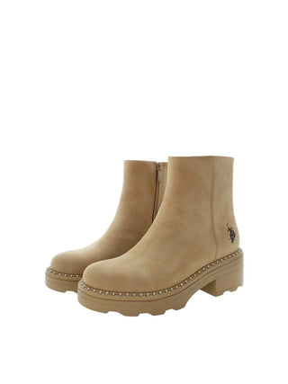 WOMEN'S ANKLE BOOT - US POLO ASSN. BEIGE - HANNAH002W/EH1 2