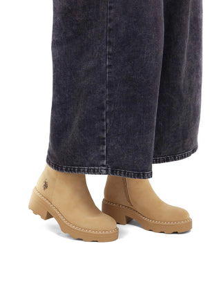 WOMEN'S ANKLE BOOT - US POLO ASSN. BEIGE - HANNAH002W/EH1 7