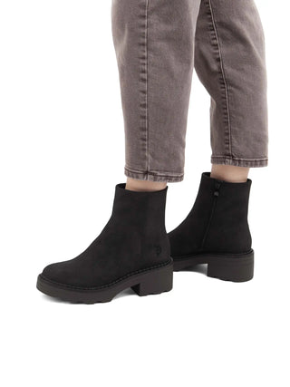 WOMEN'S ANKLE BOOT - US POLO ASSN. BLACK - HANNAH002W/EH1 7