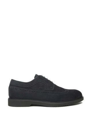 MEN'S LACE-UP SHOES - BLACK GIARDINI BLUE - I500840U