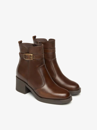 WOMEN'S ANKLE BOOTS - NERO GIARDINI BEIGE - I513871D 2