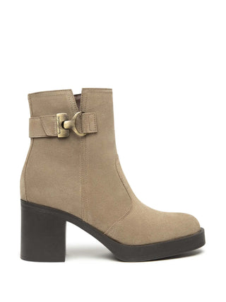 WOMEN'S ANKLE BOOTS - NERO GIARDINI BEIGE - I513892D