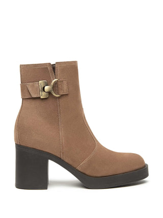 WOMEN'S ANKLE BOOTS - NERO GIARDINI BROWN - I513892D