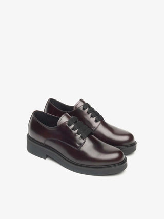 WOMEN'S LACE-UP SHOES - NERO GIARDINI BORDEAUX - I513972D 2