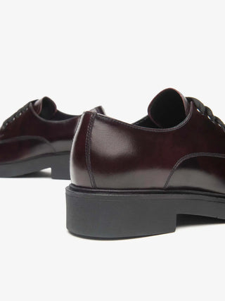 WOMEN'S LACE-UP SHOES - NERO GIARDINI BORDEAUX - I513972D 4