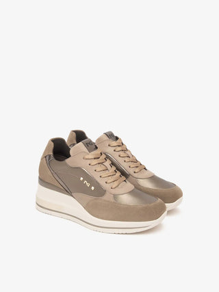 WOMEN'S SNEAKERS - NERO GIARDINI BEIGE - I514130D 2