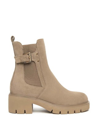 WOMEN'S ANKLE BOOTS - NERO GIARDINI BEIGE - I514816D