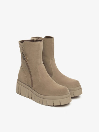 WOMEN'S ANKLE BOOTS - NERO GIARDINI BEIGE - I514914D 2