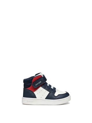 CHILDREN'S SNEAKERS - GEOX WHITE-NAVY - B465LA 000BC
