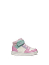 GIRLS' SNEAKERS - GEOX WHITE-PINK - B465MA 000BC 1