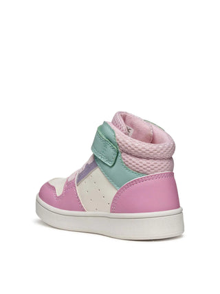 GIRLS' SNEAKERS - GEOX WHITE-PINK - B465MA 000BC 3