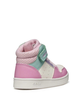 GIRLS' SNEAKERS - GEOX WHITE-PINK - B465MA 000BC 4