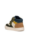 CHILDREN'S SNEAKERS - GEOX IVORY-GREEN - B465NA 08522 3