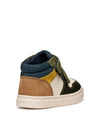 CHILDREN'S SNEAKERS - GEOX IVORY-GREEN - B465NA 08522 4