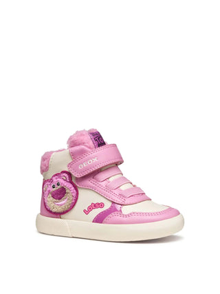 GIRLS' SNEAKERS - GEOX PINK-WHITE - B561ME 0BCBH 2
