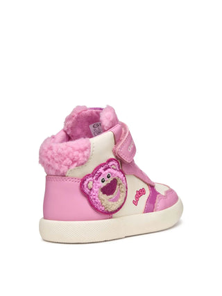 GIRLS' SNEAKERS - GEOX PINK-WHITE - B561ME 0BCBH 4