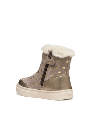 GIRLS' ANKLE BOOTS - GEOX BEIGE - B563HB 0BSNF 3