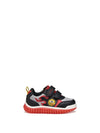 CHILDREN'S SNEAKERS - GEOX BLACK-RED - B565ZA 0BC14 1