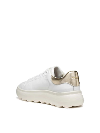 WOMEN'S SNEAKERS - GEOX WHITE-GOLD - D45TCD 085BN 3
