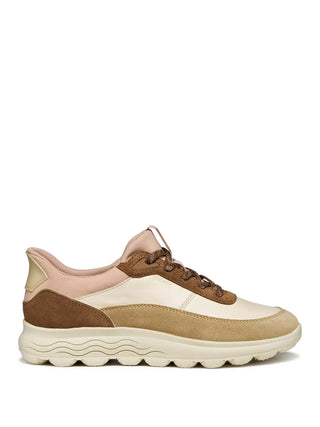 WOMEN'S SNEAKERS - GEOX BEIGE-MUD - D567MB 08522