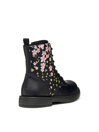 GIRL'S AMPHIBIAN BOOT - GEOX BLACK-PINK - J049QD 00454 4