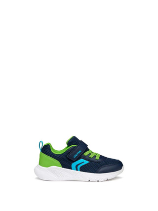 BOY'S SNEAKERS - GEOX NAVY-GREEN - J36GBA 01454
