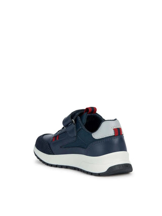 BOY'S SNEAKERS - GEOX NAVY-RED - J36GMA 054FU 3