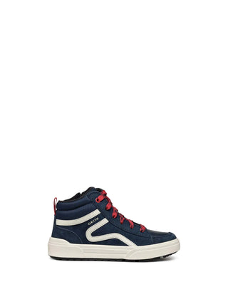 BOY'S SNEAKERS - GEOX NAVY-RED - J36HAA 022FU