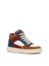BOY'S SNEAKERS - GEOX IVORY-BROWN - J46LDC 05422 2