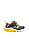 BOY'S SNEAKERS - GEOX BLACK-YELLOW - J56LBC 0BC14 2