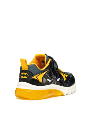 BOY'S SNEAKERS - GEOX BLACK-YELLOW - J56LBC 0BC14 5