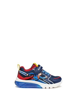 BOY'S SNEAKERS - GEOX BLUE-RED - J56LBD 05411
