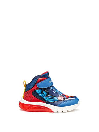 BOY'S SNEAKERS - GEOX BLUE-RED - J56LBF 0BC14