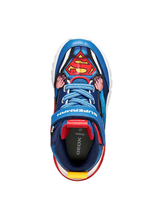BOY'S SNEAKERS - GEOX BLUE-RED - J56LBF 0BC14 6