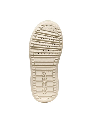 BOY'S SNEAKERS - GEOX IVORY-BROWN - J56LDA 05422 6
