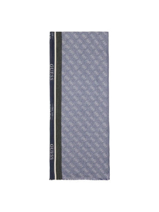 MEN'S SCARF - GUESS BLUE - AM9565 POL03