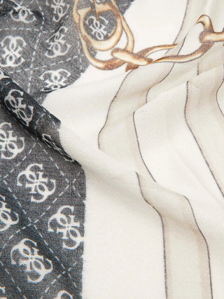 WOMEN'S SCARF - GUESS BLACK - AW5351 VIS03 2