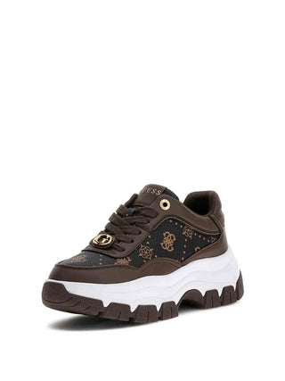 WOMEN'S SNEAKERS - GUESS BROWN - FLFBRT PEL12 2