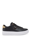 WOMEN'S SNEAKERS - GUESS BLACK-GOLD - FLJD12 LEA12 1
